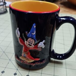 Disney Mickey Mouse Fantasia  Ceramic Mug 3D Walt Disney World Sorcerer 12 oz